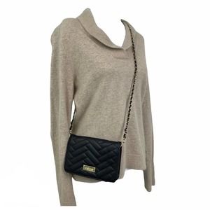 Bebe Quilted Chain Crossbody Bag